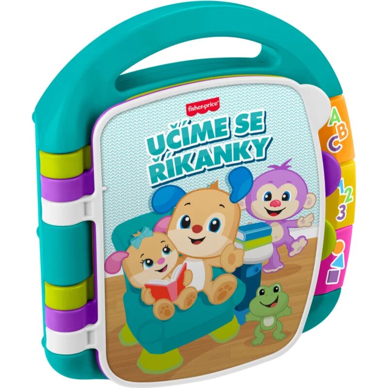 Fisher-Price Musical Book Czech Version kontrastna izobraževalna knjiga 1 kos