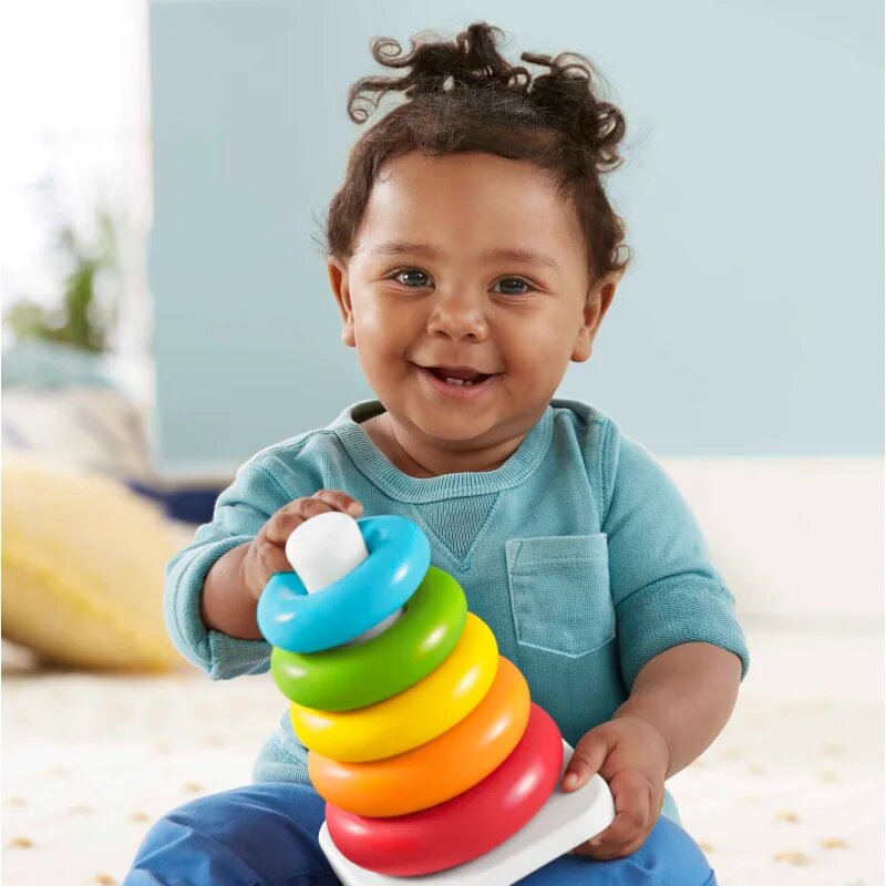 Fisher-Price Rock-A-Stack Rings zložljivi stolp 1 kos