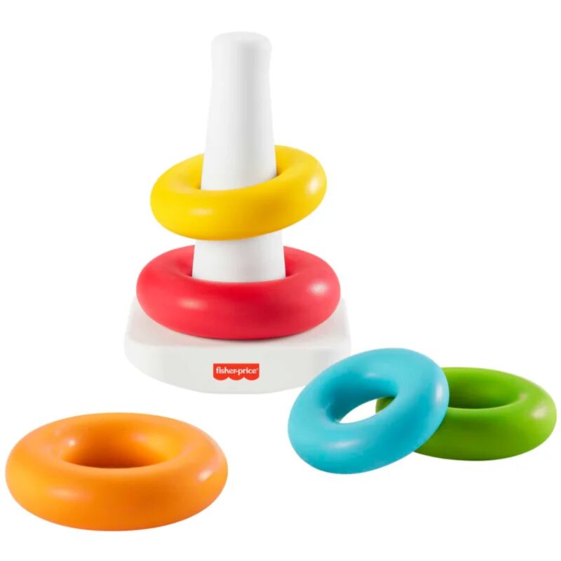 Fisher-Price Rock-A-Stack Rings zložljivi stolp 1 kos