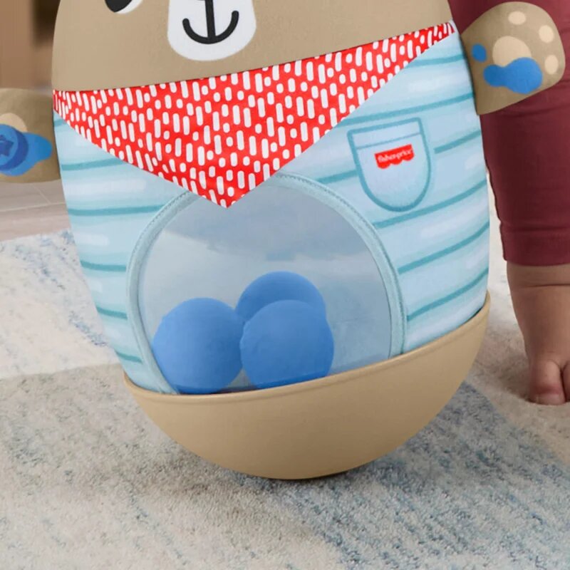 Fisher-Price Roly-Poly Activity Toy Bear gugajoča igračka 1 kos