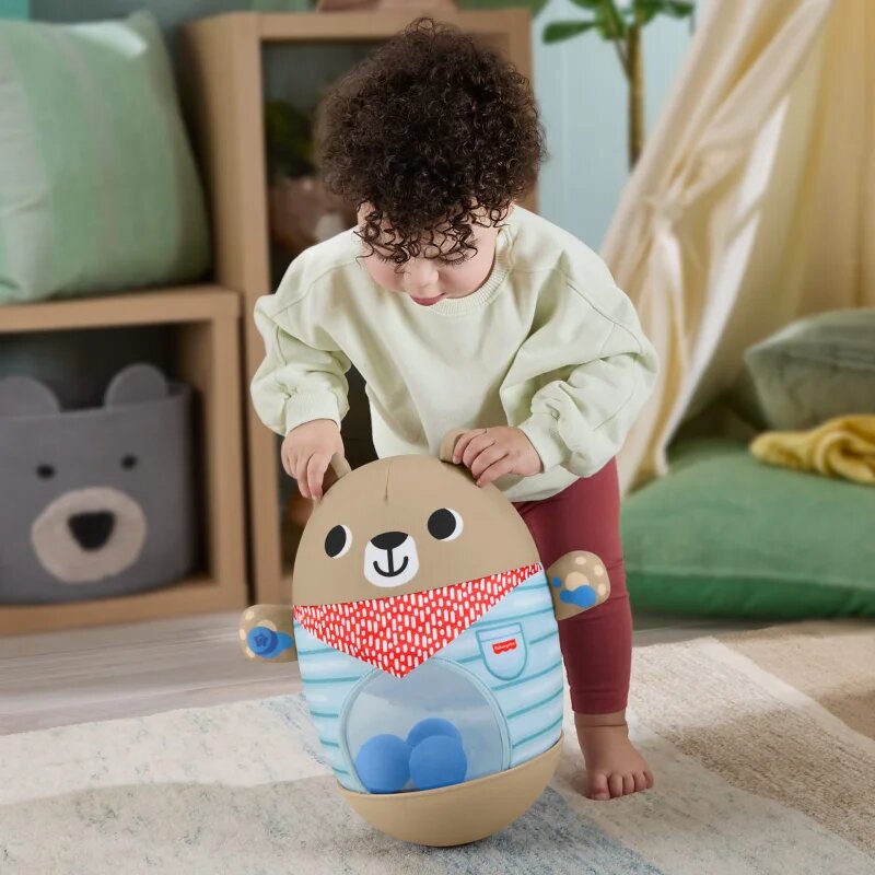 Fisher-Price Roly-Poly Activity Toy Bear gugajoča igračka 1 kos