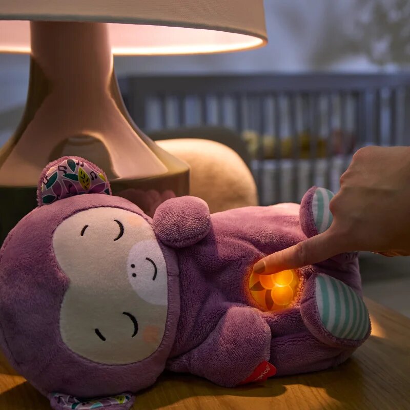 Fisher-Price Soothe'n Snuggle Purple Monkey plišasta igrača z melodijo 1 kos