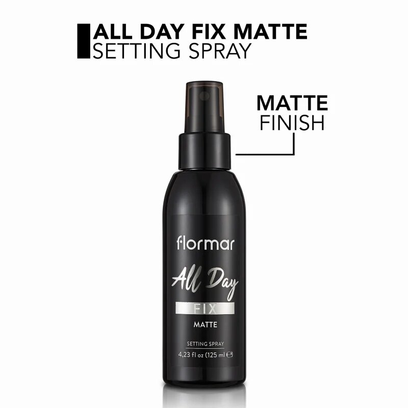 flormar All Day Fix Matte matirajoče pršilo za utrjevanje make-upa 125 ml