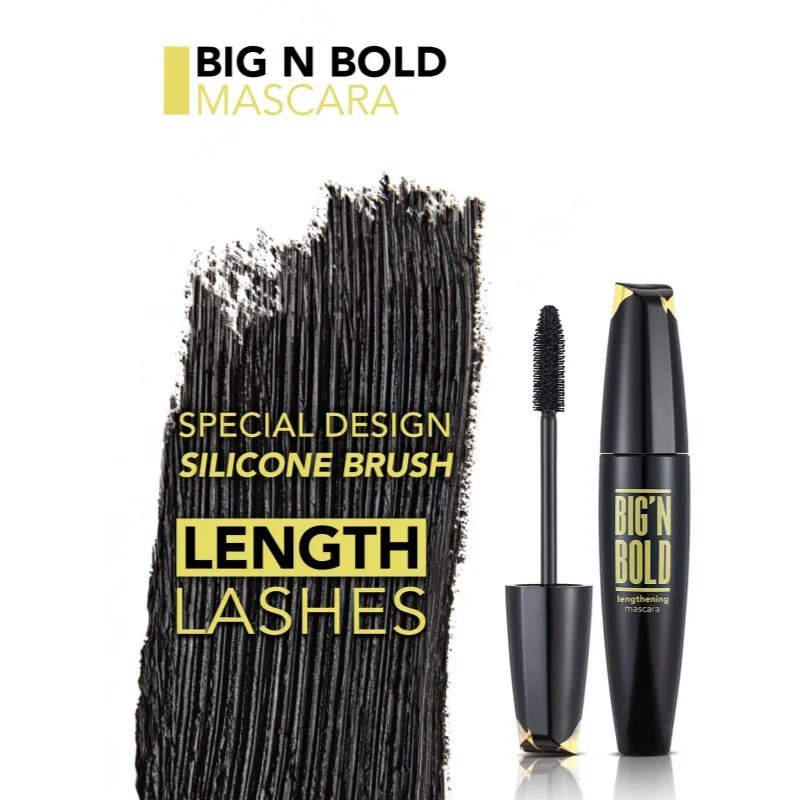flormar Big'n Bold Lengthening vodoodporna maskara za podaljšanje privihanje in volumen 15 ml