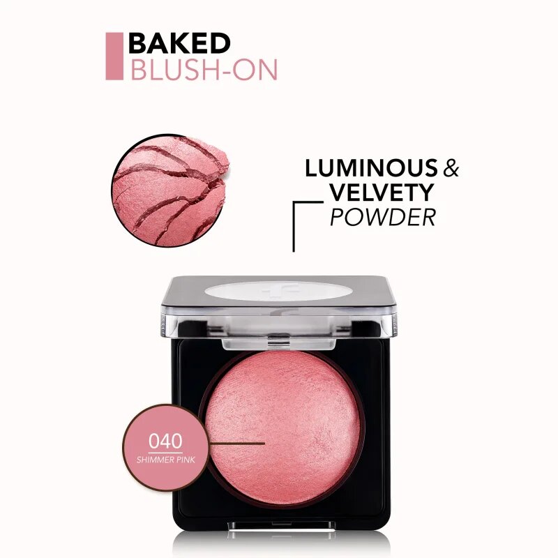flormar Blush-On Baked Rdečilo za posvetlitev odtenek 040 Shimmer Pink 4 g