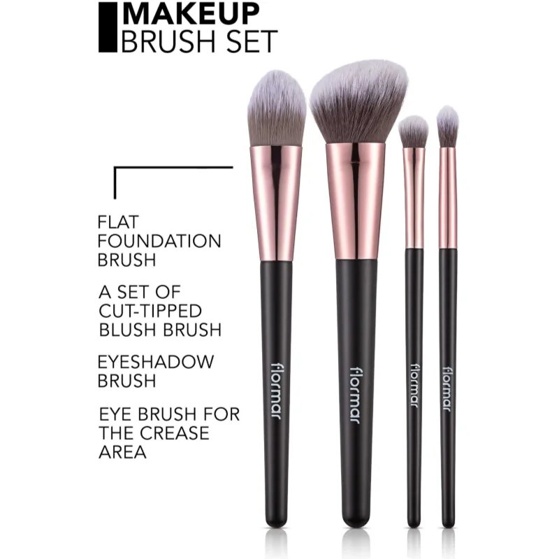 flormar Brush Set set čopičev za obraz 4 kos