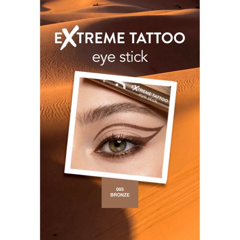 flormar Extreme Tattoo Eye Stick dolgo obstojno gel črtalo za oči odtenek 005 Bronze 1.4 g