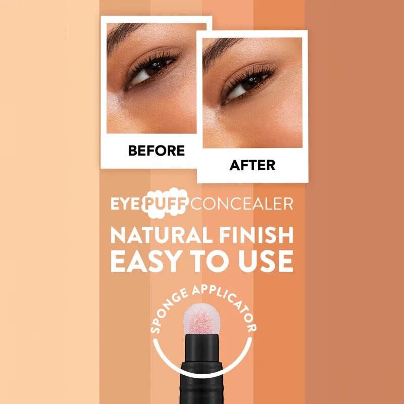 flormar Eye Puff Concealer tekoči korektor z aplikatorjem z gobico odtenek 002 Light 3.3 ml
