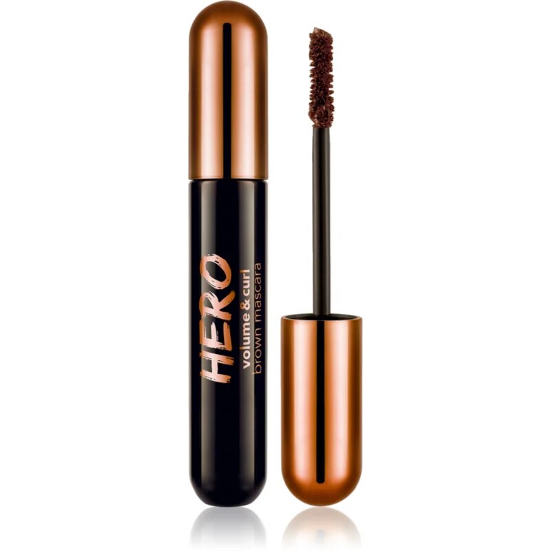 flormar Hero Volume & Curl Mascara maskara za volumen in privihanje trepalnic Brown 10 ml