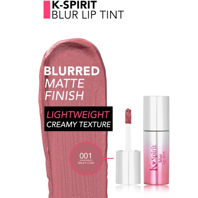 flormar K-Spirit Blur Lip Tint dolgoobstojna šminka z mat učinkom odtenek 001 - Milky Chai 4 ml