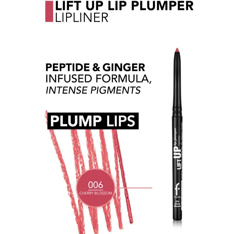 flormar Lift Up Lip Plumper Lipliner dolgoobstojni svinčnik za ustnice z učinkom povečanja odtenek 006 - Cherry Blossom 0.35 g