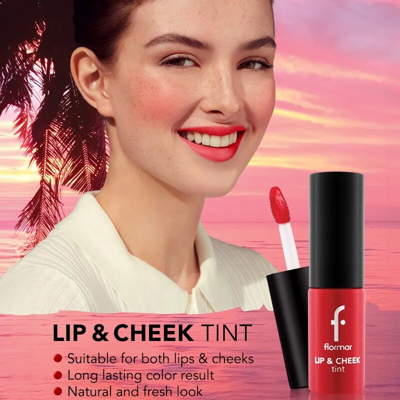 flormar Lip & Cheek Tint tekoče rdečilo za ustnice in lica odtenek 001 Scarlet Ruby 6.7 ml