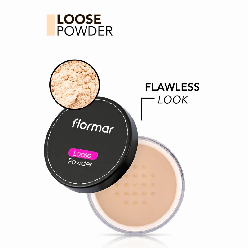 flormar Loose Powder puder v prahu odtenek 003 Medium Sand 18 g
