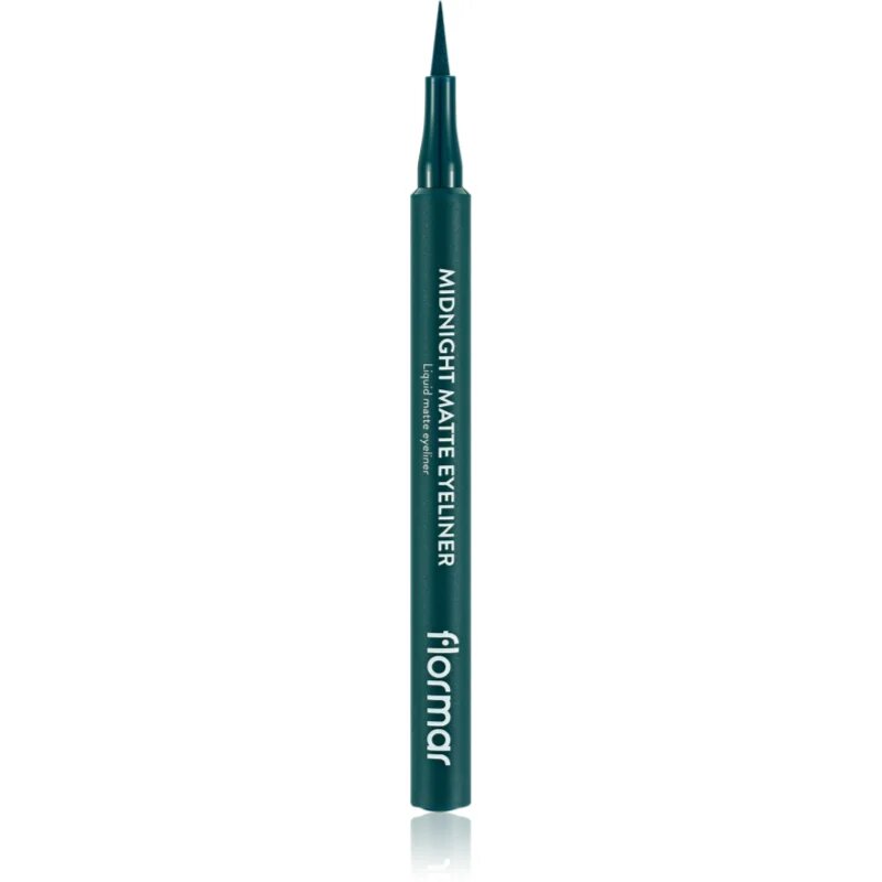 flormar Midnight Matte Eyeliner črtalo za oči v obliki flomastra z mat učinkom odtenek 04 Green 1 ml