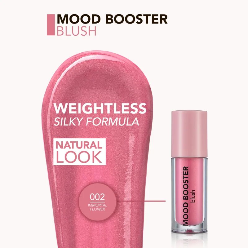 flormar Mood Booster Blush tekoče rdečilo odtenek 002 Immortal Flowe 4 ml