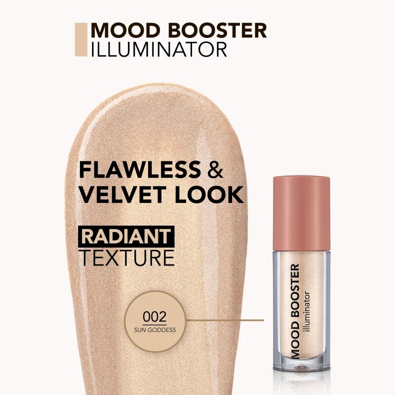 flormar Mood Booster Illuminator kremasti osvetljevalec z aplikatorjem odtenek 002 Sun Goddess 4 ml