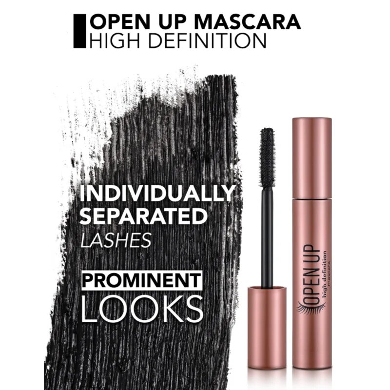 flormar Open Up HD Mascara hranilna maskara za volumen in ločitev trepalnic 12 ml