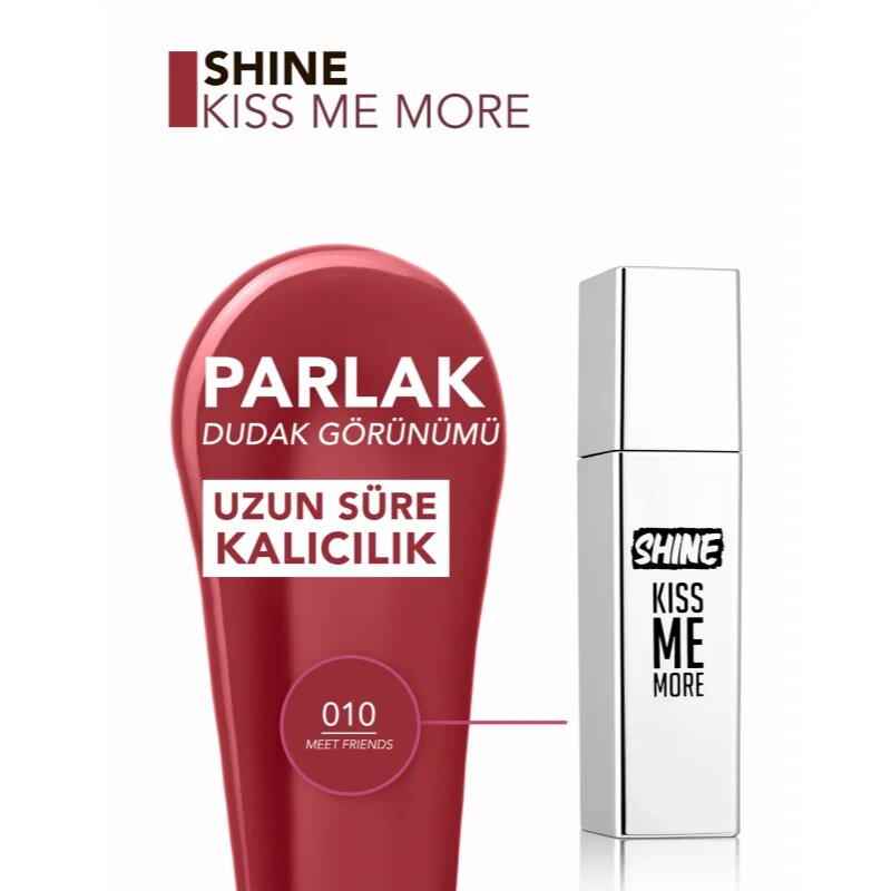 flormar Shine Kiss Me More tekoča šminka odtenek 010 Meet Friends 3.5 ml