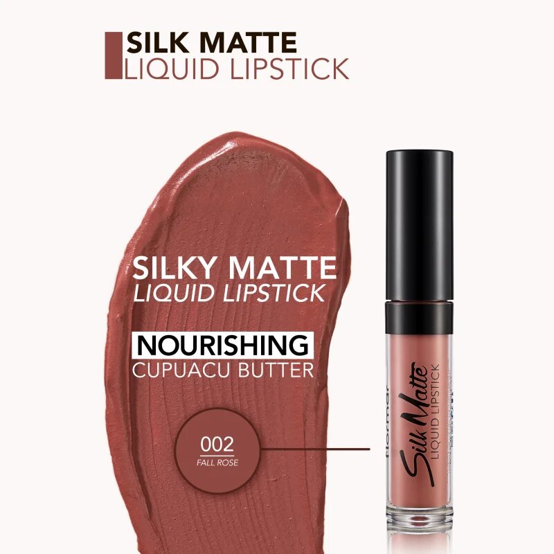 flormar Silk Matte dolgoobstojna tekoča mat šminka odtenek 002 Fall Rose 4.5 ml