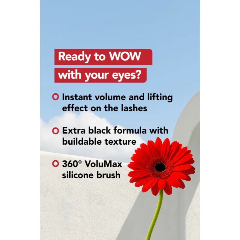 flormar Volume Up Mascara maskara za ekstra volumen odtenek Black 12 ml