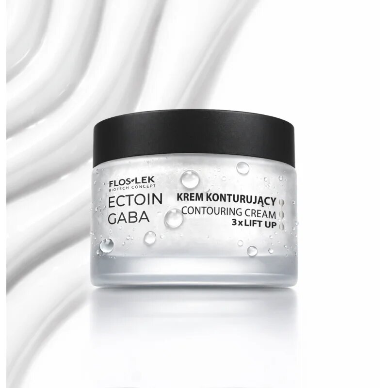 FlosLek Laboratorium Ectoin Gaba Contouring Face Cream 3xLift Up lifting krema za glajenje poteze obraza 50 ml
