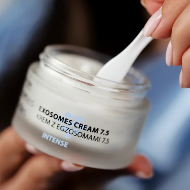 FlosLek Laboratorium Exosomes Peptides Face Cream Increasing Skin Density intenzivna krema za zrelo kožo Intense 7.5 50 ml