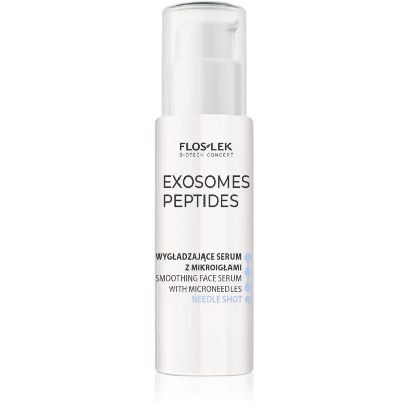 FlosLek Laboratorium Exosomes Peptides Smoothing Facial Serum With Microneedles mehčalni serum z mikroiglicami 30 ml