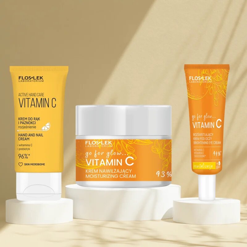 FlosLek Laboratorium Go For Glow Vitamin C darilni set z revitalizacijskim učinkom