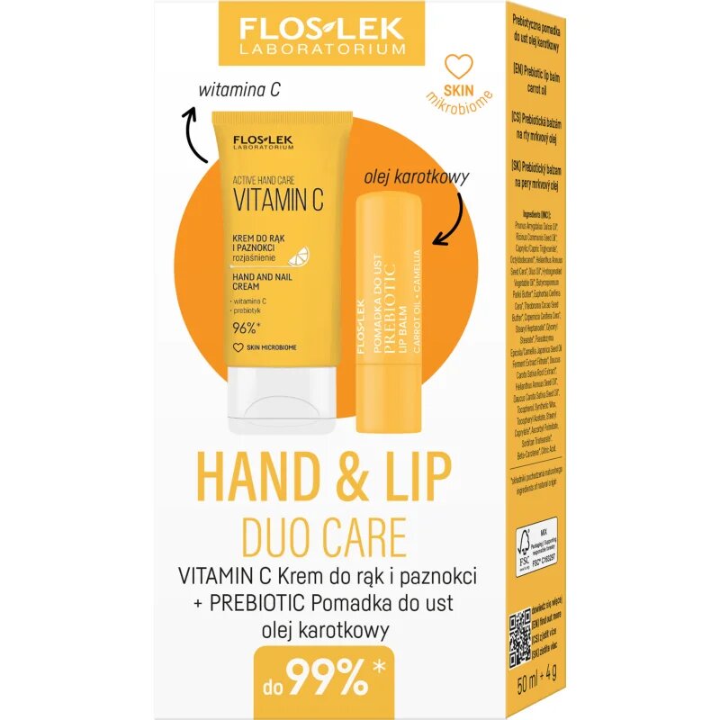 FlosLek Laboratorium Hand & Lip Vitamin C darilni set