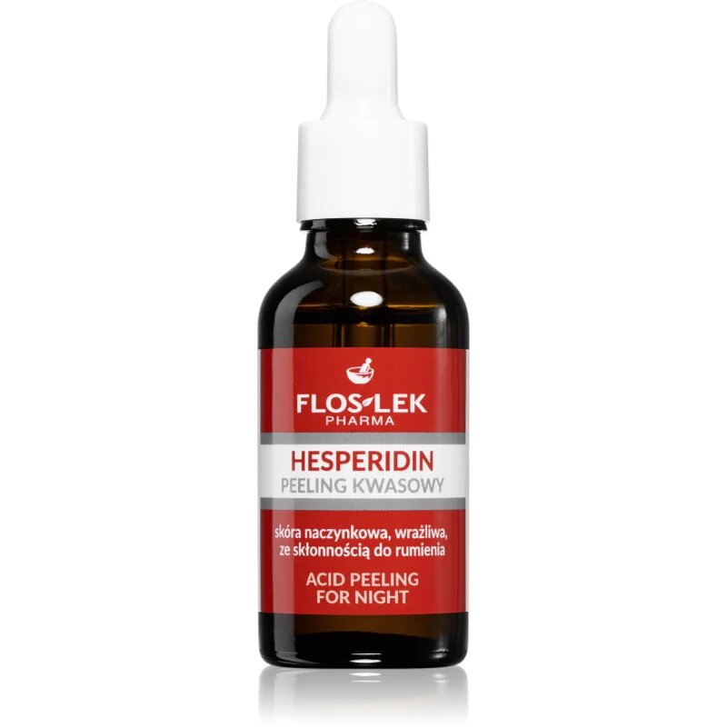 FlosLek Laboratorium Hesperidin piling za obraz za noč 30 ml