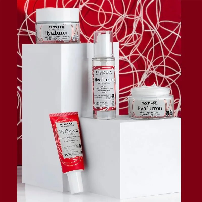 FlosLek Laboratorium Hyaluron krema proti gubam za dan 50 ml