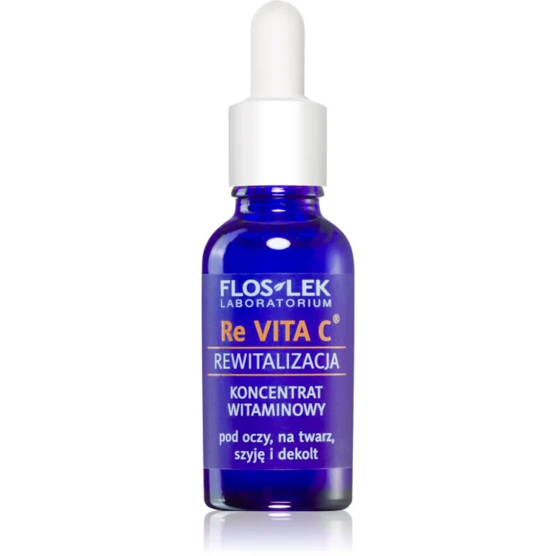 FlosLek Laboratorium Re Vita C vitaminski koncentrat za predel okoli oči vrat in dekolte 30 ml