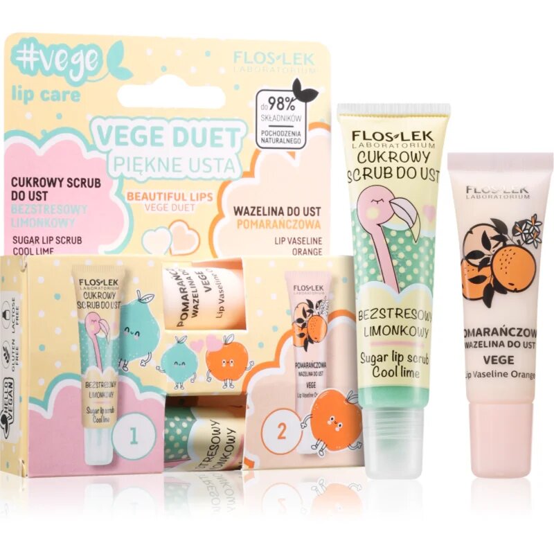 FlosLek Laboratorium Set Vege Duet set za ustnice 2 kos