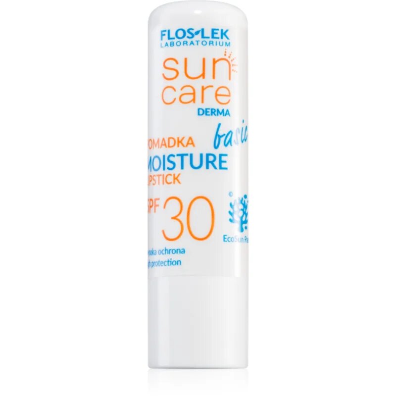 FlosLek Laboratorium Sun Care Derma Basic zaščitni balzam za ustnice SPF 30 3.8 g