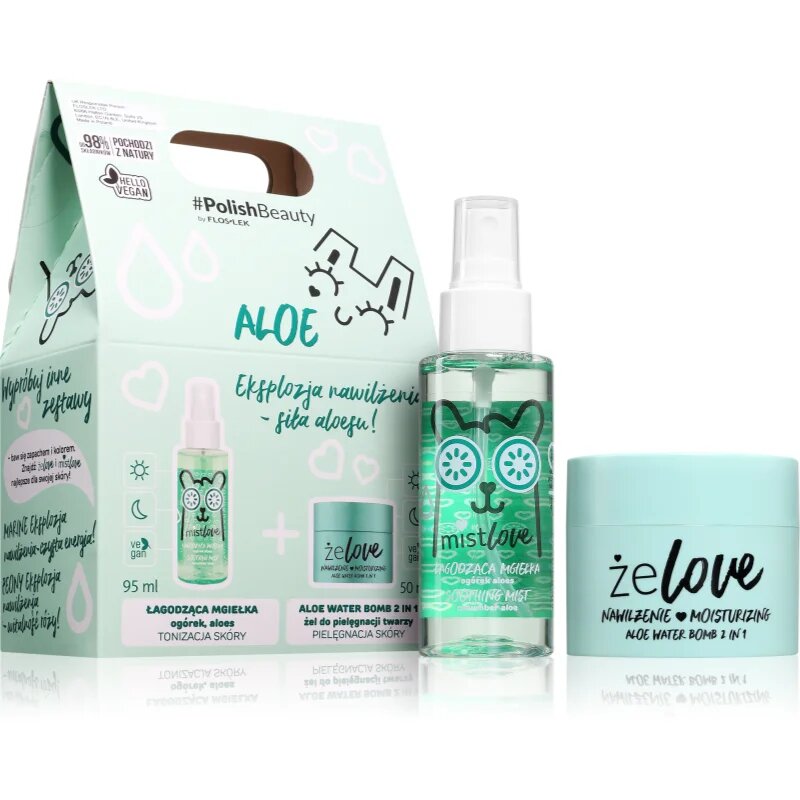 FlosLek Laboratorium ŻELOVE Aloe darilni set z aloe vero