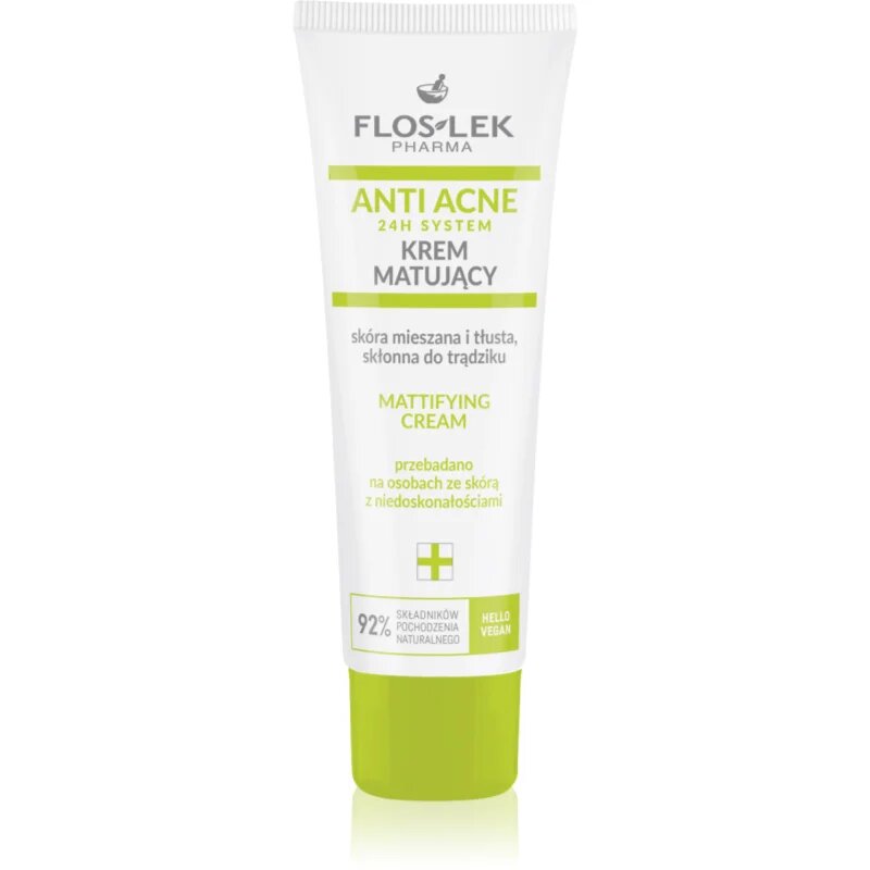 FlosLek Pharma Anti Acne matirajoča krema za mastno in mešano kožo 50 ml