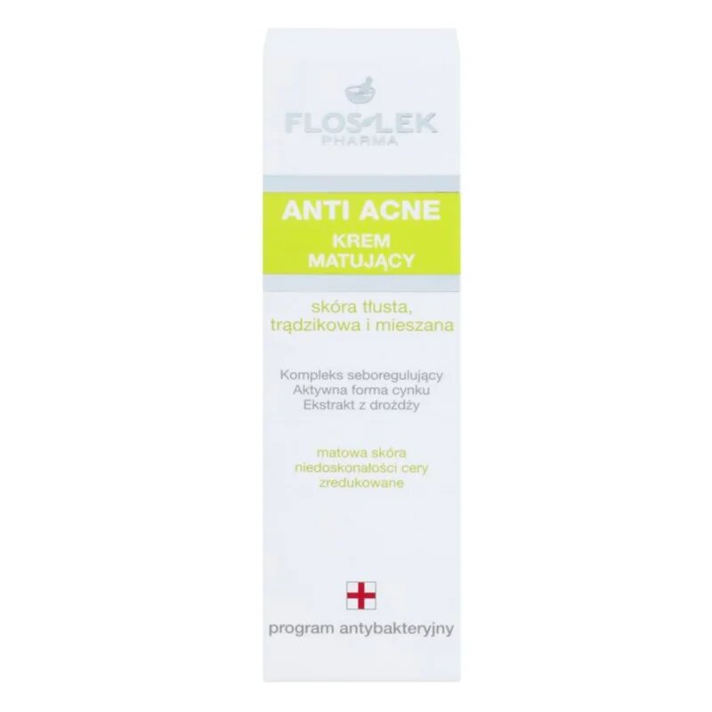 FlosLek Pharma Anti Acne matirajoča krema za mastno in mešano kožo 50 ml