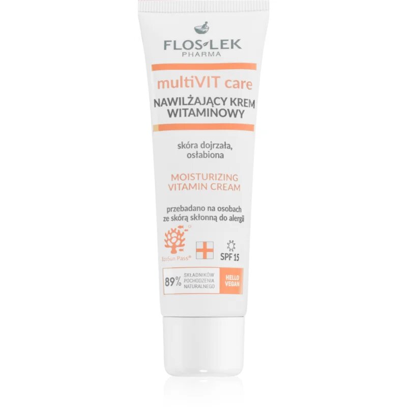 FlosLek Pharma Multivit Care vlažilna krema z vitamini 50 ml