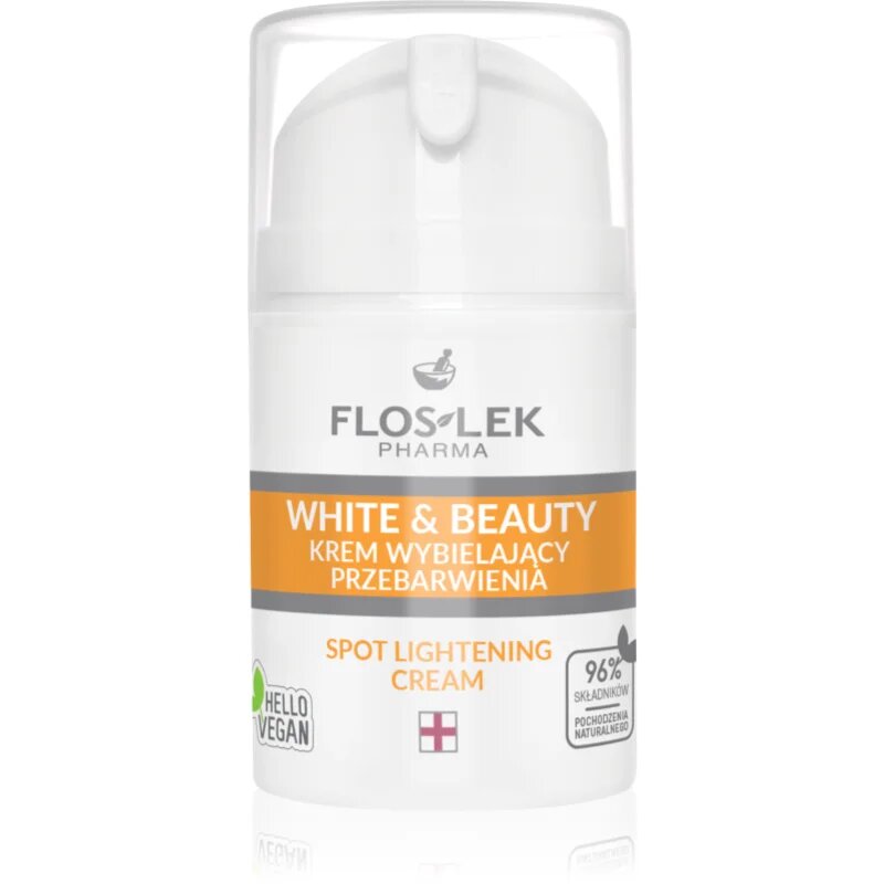 FlosLek Pharma White & Beauty krema za obraz proti pigmentnim madežem 50 ml
