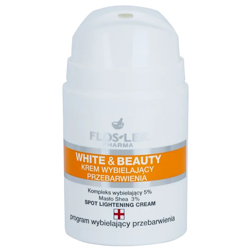 FlosLek Pharma White & Beauty krema za obraz proti pigmentnim madežem 50 ml