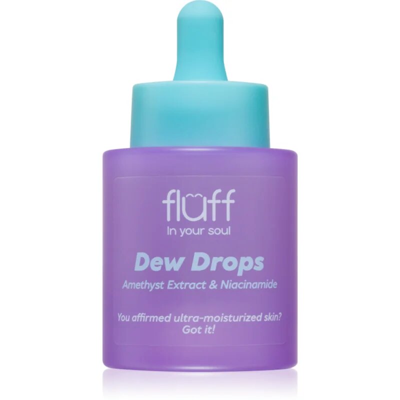 Fluff Dew Drops vlažilni serum z niacinamidom Amethyst Extract 30 ml