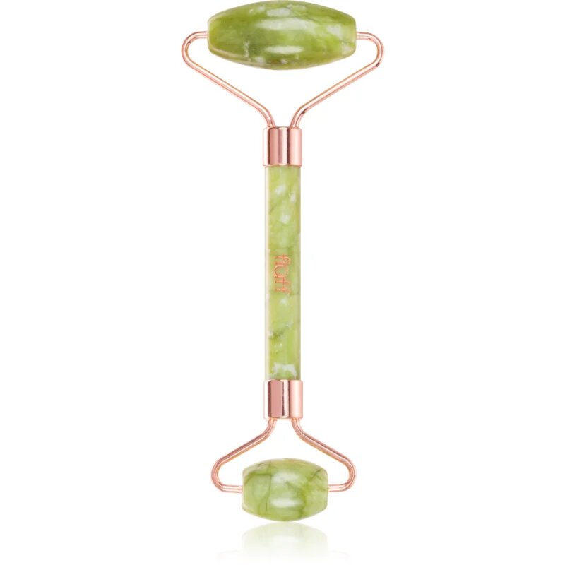 Fluff Face Roller Green Jade pripomoček za masažo za obraz 144x45x35mm 1 kos