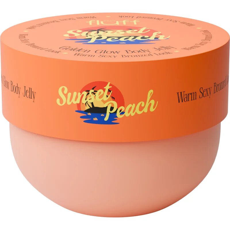 Fluff Glow Body Jelly Sunset Peach gel za telo s posvetlitvenim učinkom 150 ml