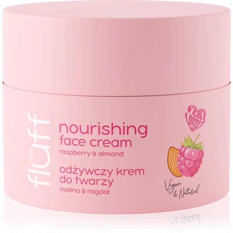 Fluff Raspberries & Almonds krema za obraz s hranilnim učinkom 50 ml