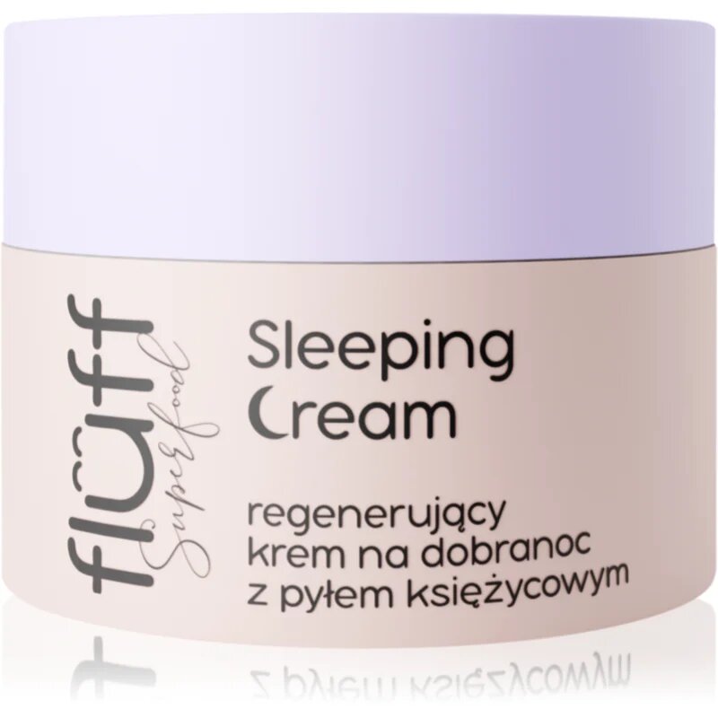 Fluff Superfood Sleeping Cream nočna regeneracijska krema Moonmilk 50 ml