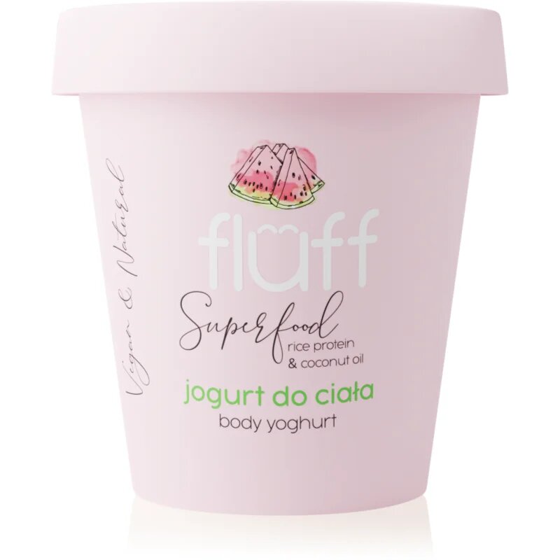 Fluff Superfood Watermelon jogurt za telo Rice Protein & Coconut Oil 180 ml