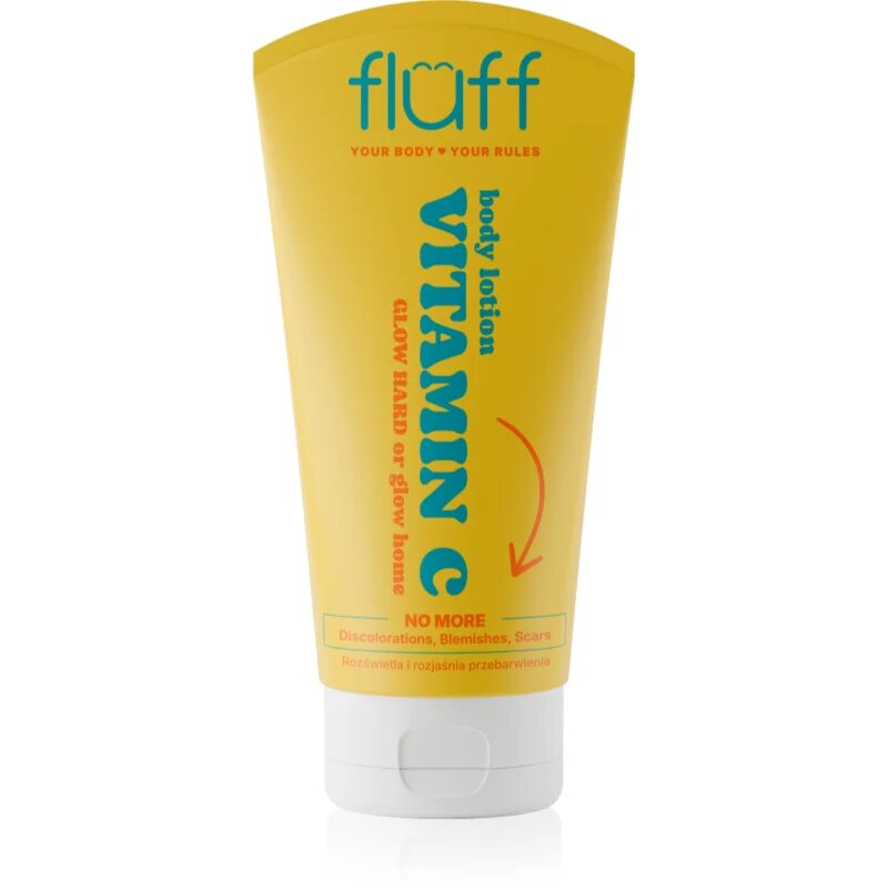 Fluff Vitamin C posvetlitveno mleko za telo z vitaminom C 150 ml