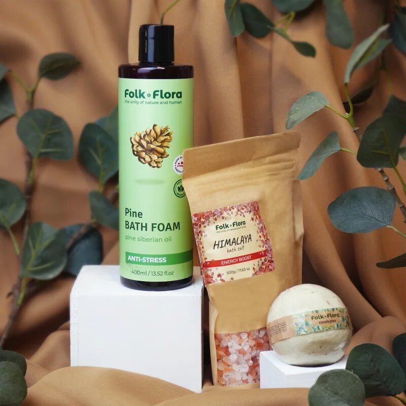 Folk & Flora Himalaya sol za sproščujočo kopel 500 g