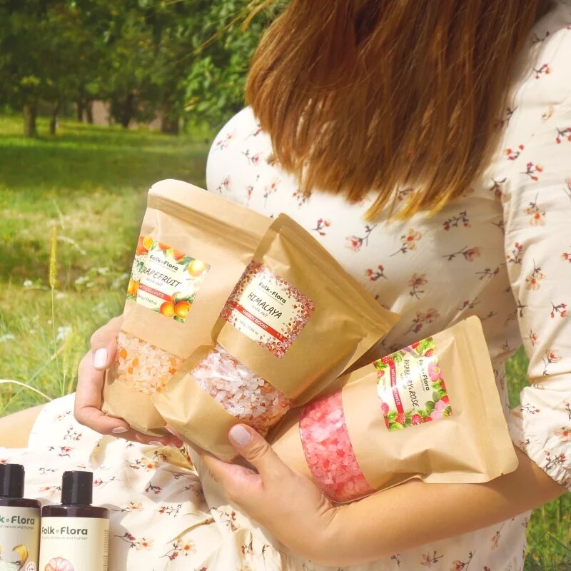 Folk & Flora Himalaya sol za sproščujočo kopel 500 g