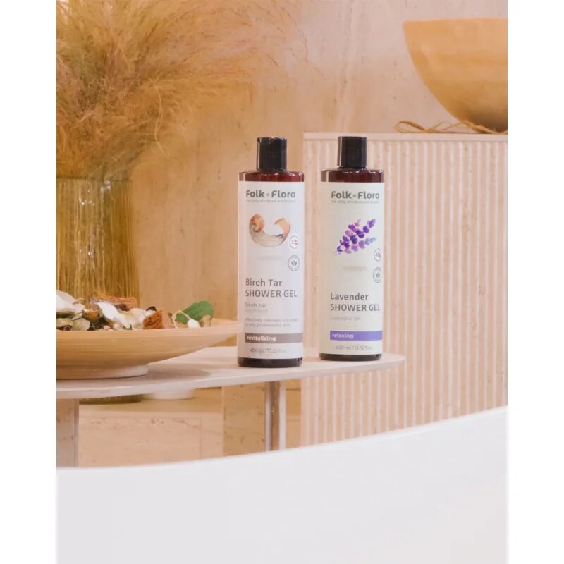 Folk & Flora Lavender relaksacijski gel za prhanje 400 ml